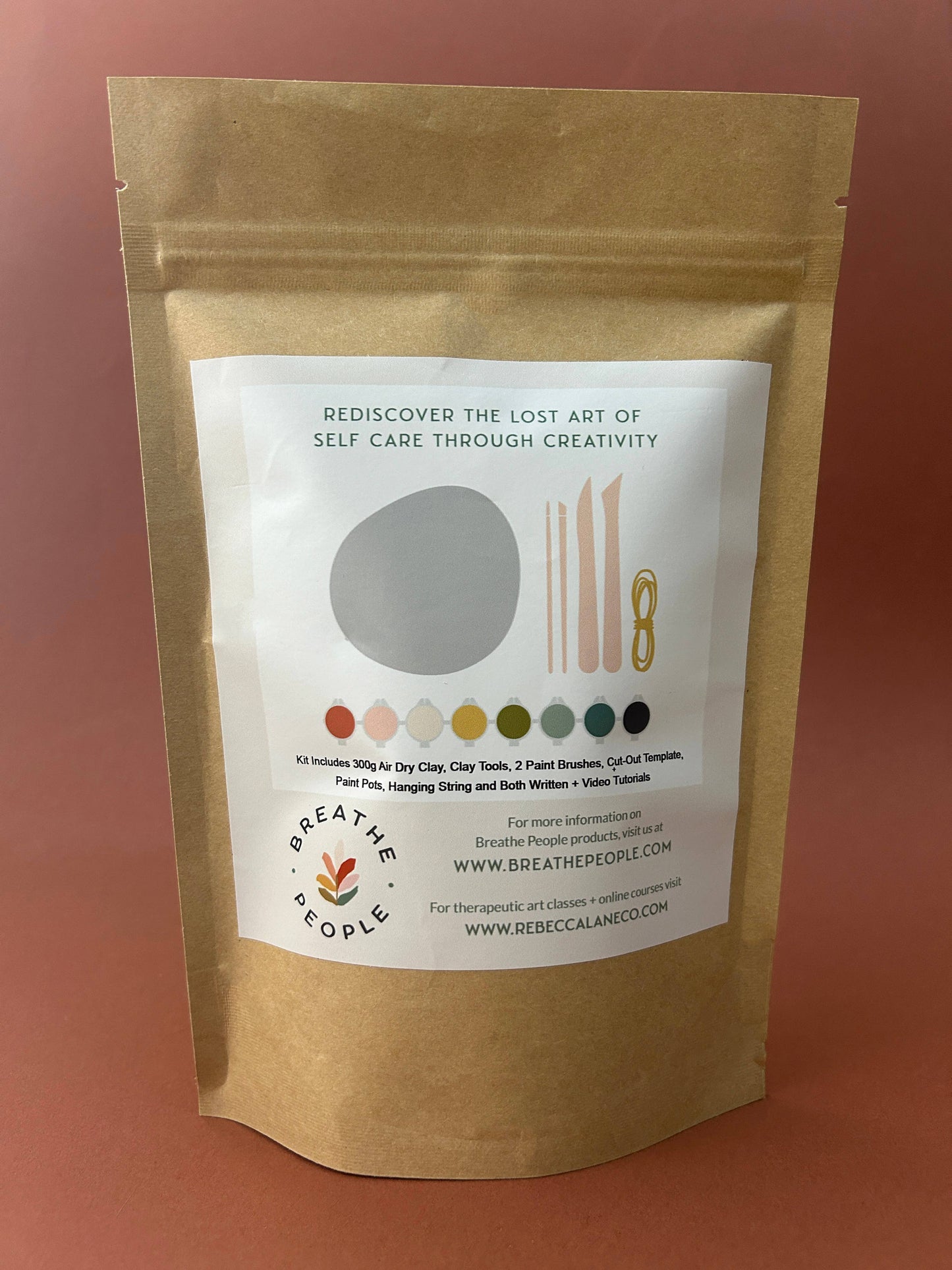 Peace Bird Ornament Clay Kit- Stocking Stuffer Gift