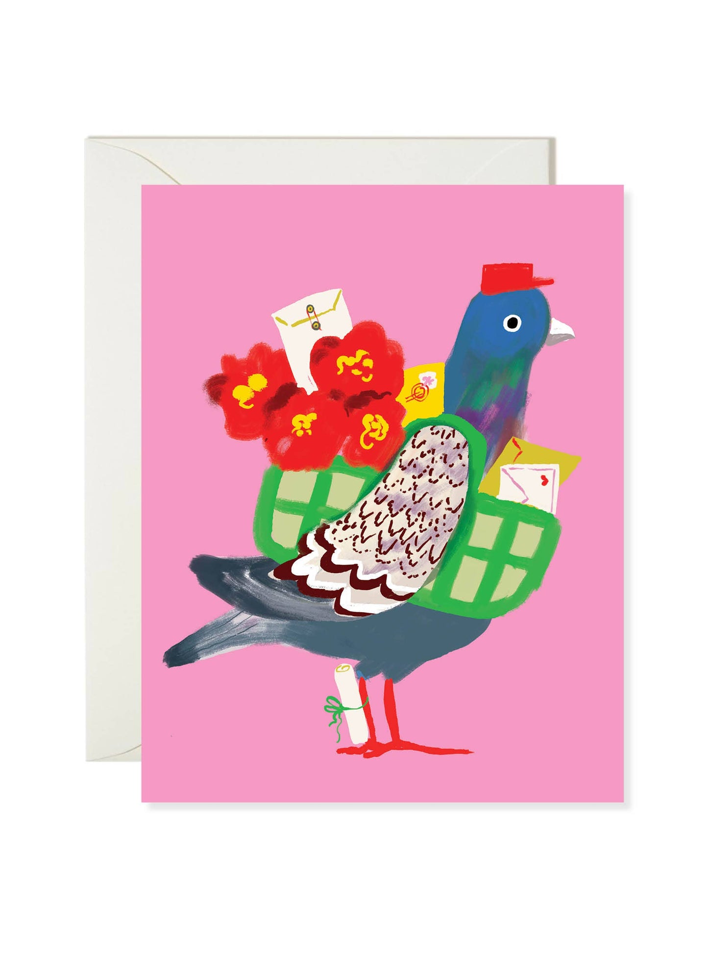Pigeon Post – Whimsical Bird Greeting Card