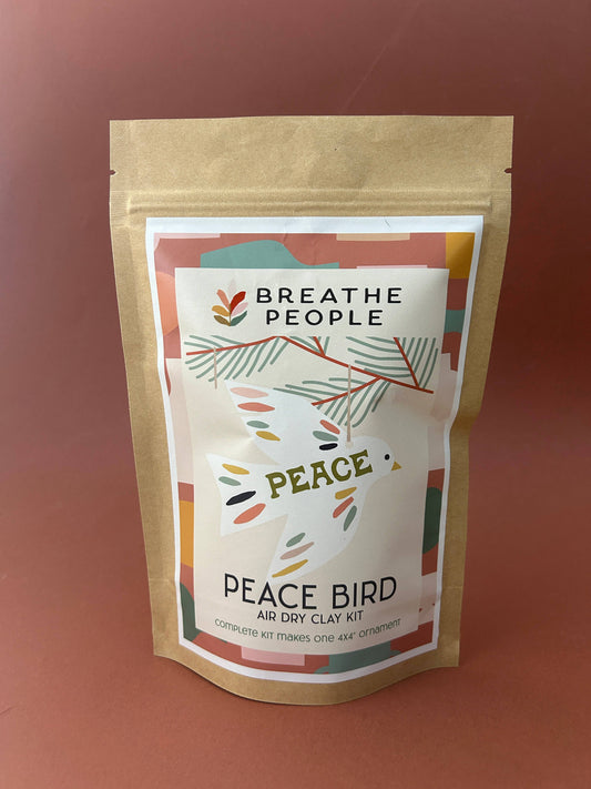 Peace Bird Ornament Clay Kit- Stocking Stuffer Gift