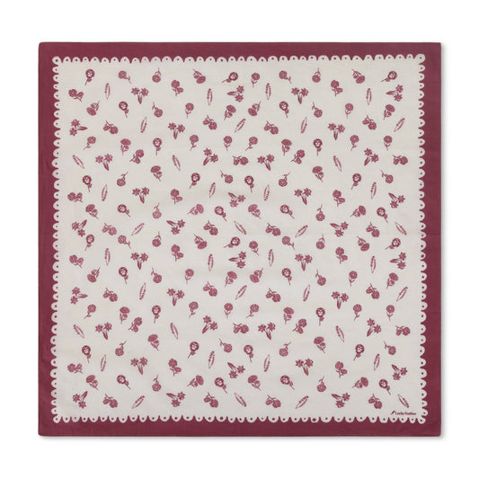 Happiness Bandanas - Deep Purple/Ivory Floral - Dream