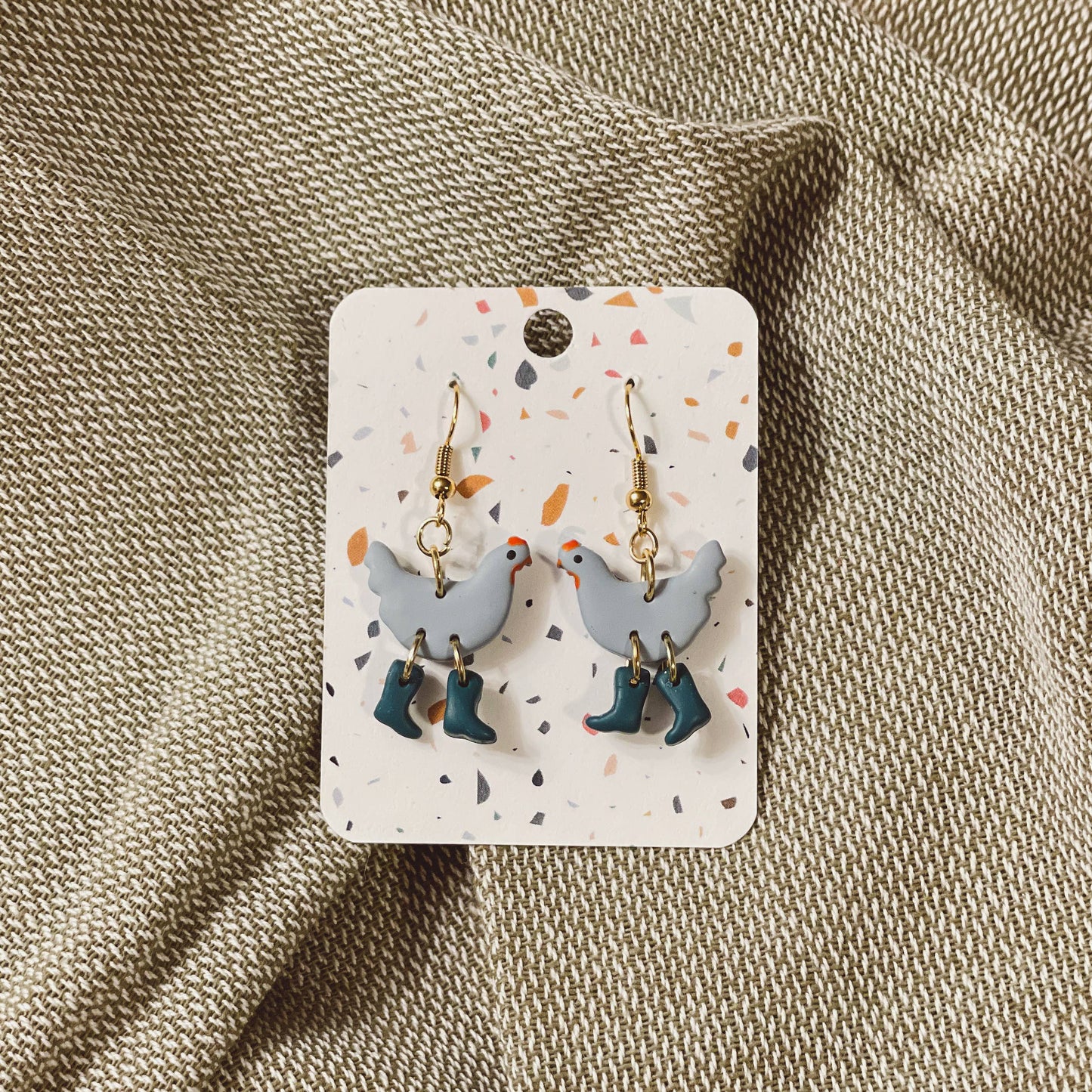 Assorted Pack: Chickens with Boots Earrings