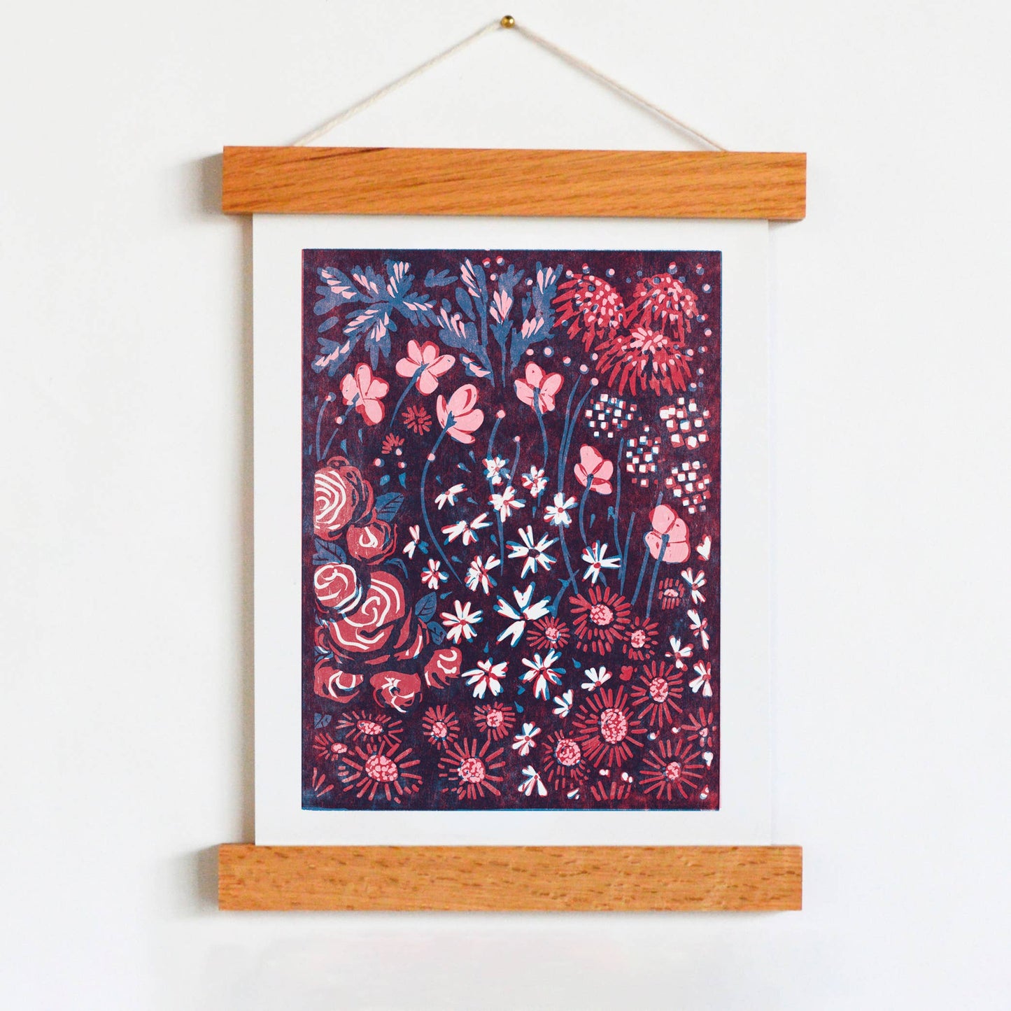 Crysanthemums and Phlox Art Print