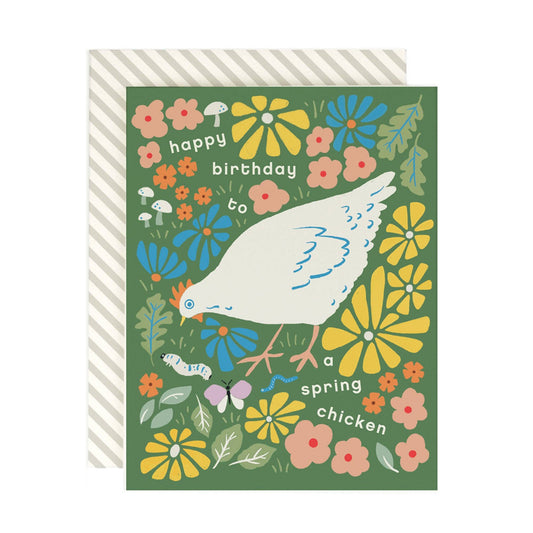 Spring Chicken 2.0 Birthday Card