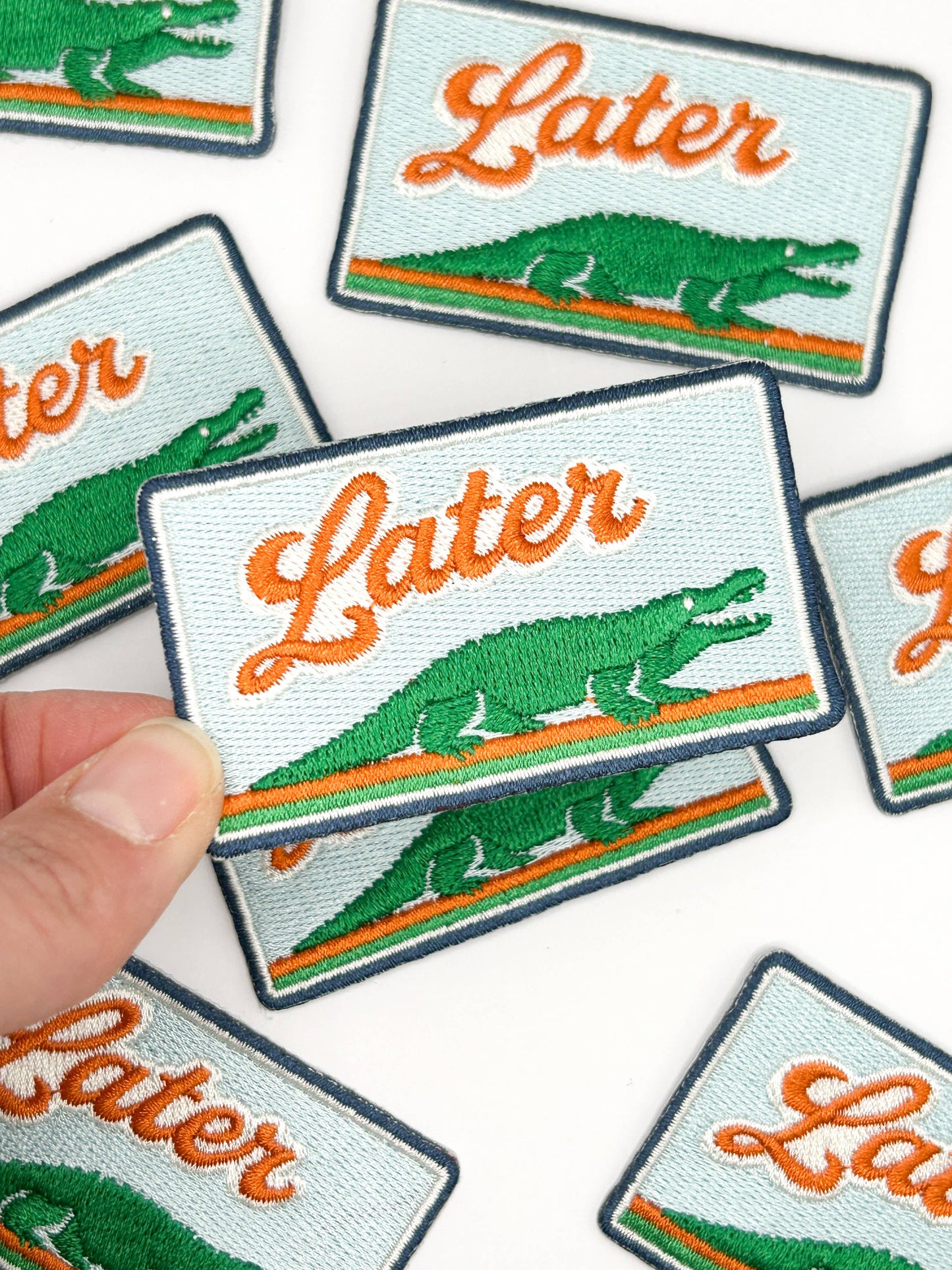 Later Gator Embroidered Patch β Alligator Patch, Southern