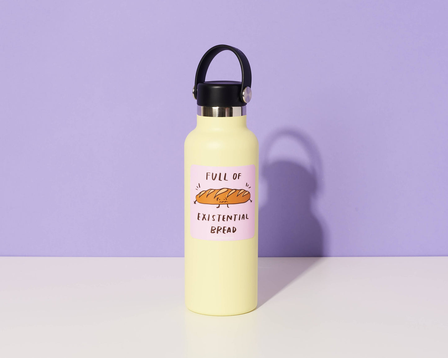 Existential Bread Vinyl Sticker - Pastry Lover Gift