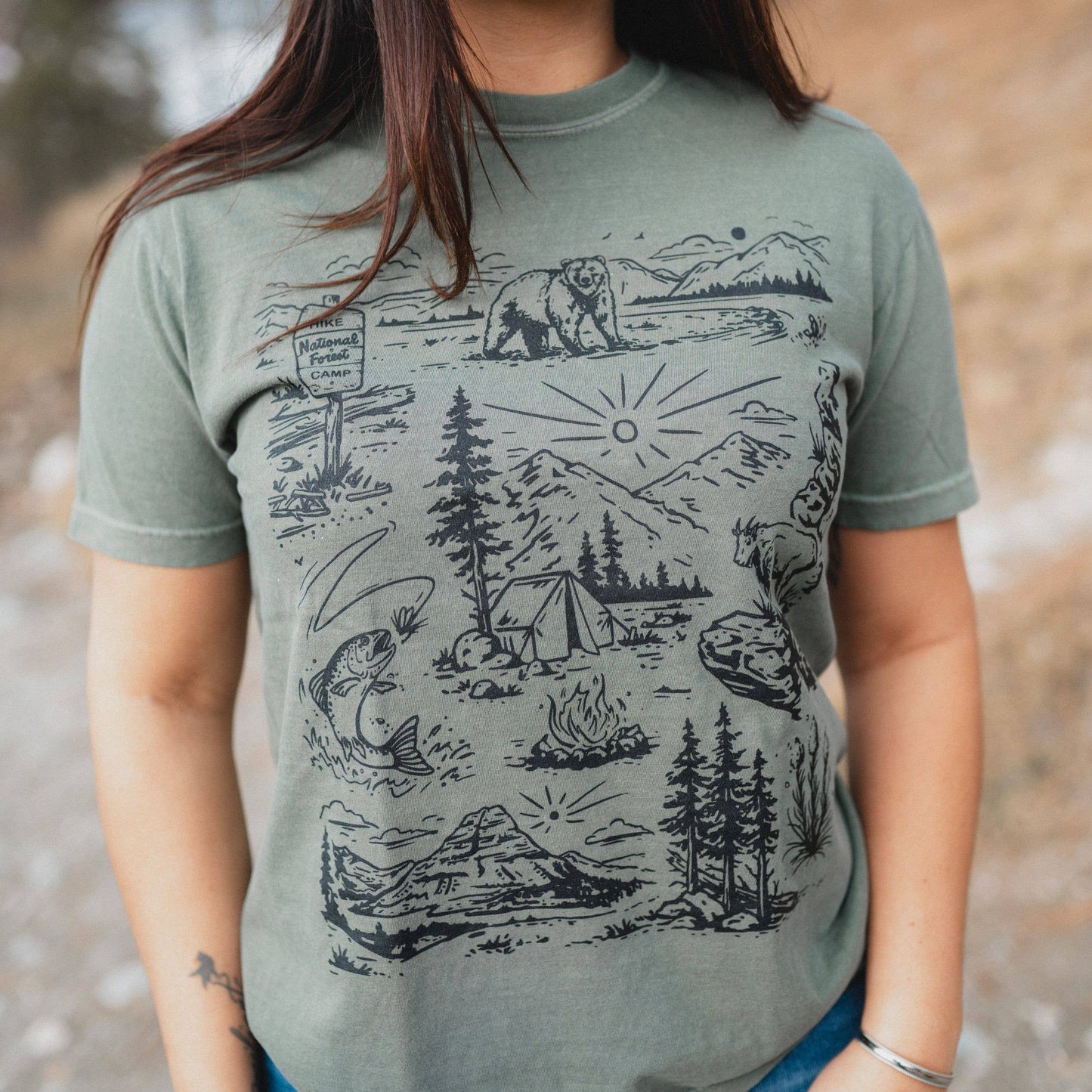 National Forest Unisex Tee - Moss