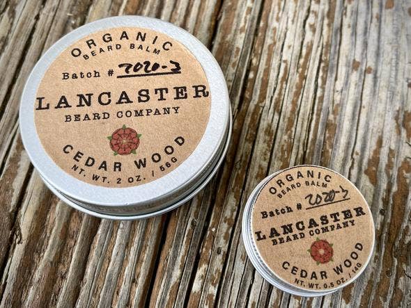 Cedar Wood Organic Beard Balm: 0.5 Oz
