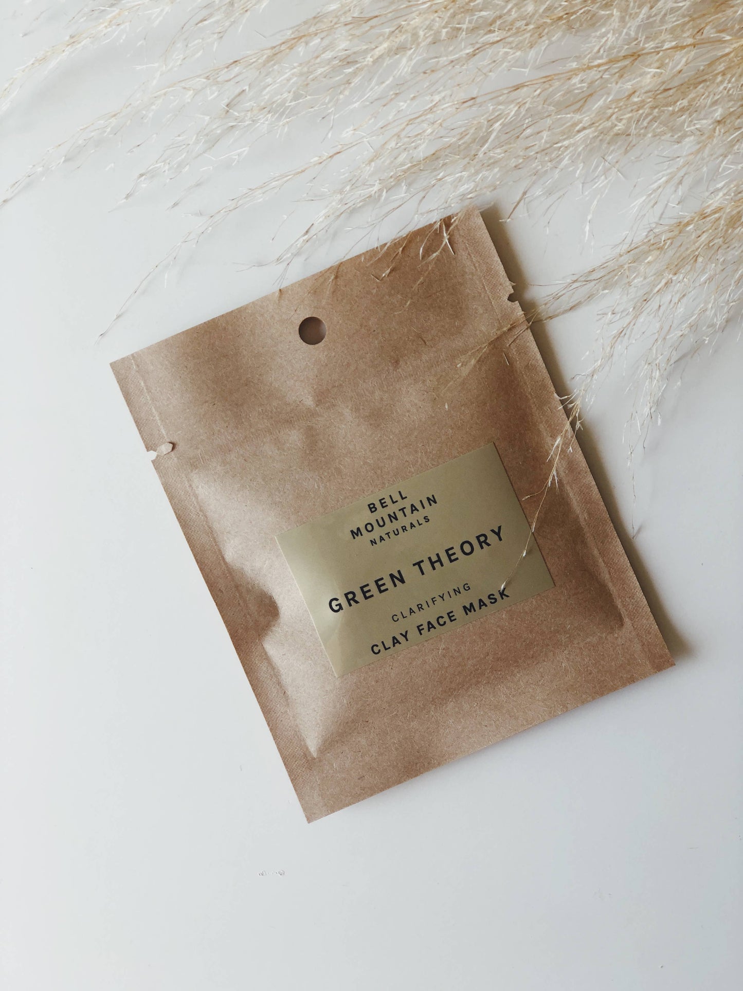 Green Theory Clay face mask .5 oz compostable sample pack
