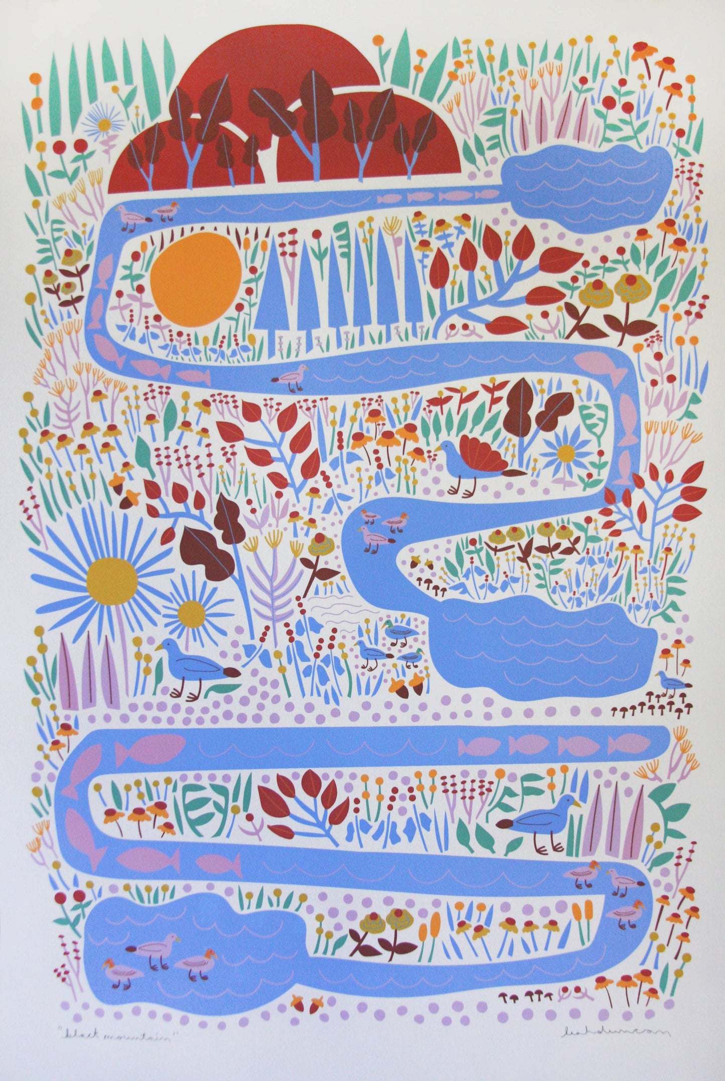 Black Mountain Art Print
