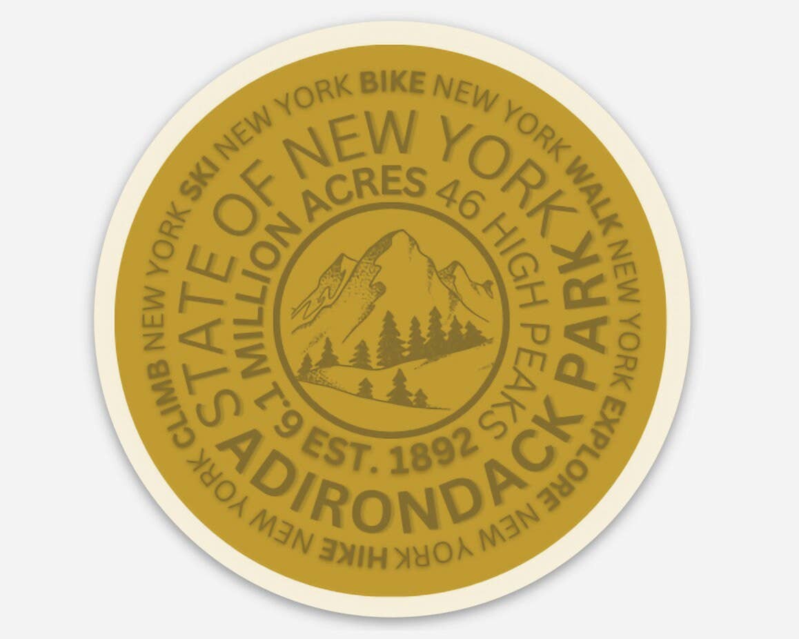 Adirondack Mountain Marker Sticker