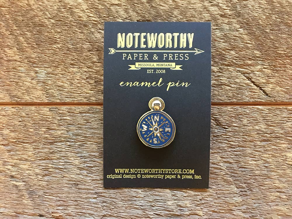Compass Enamel Pin