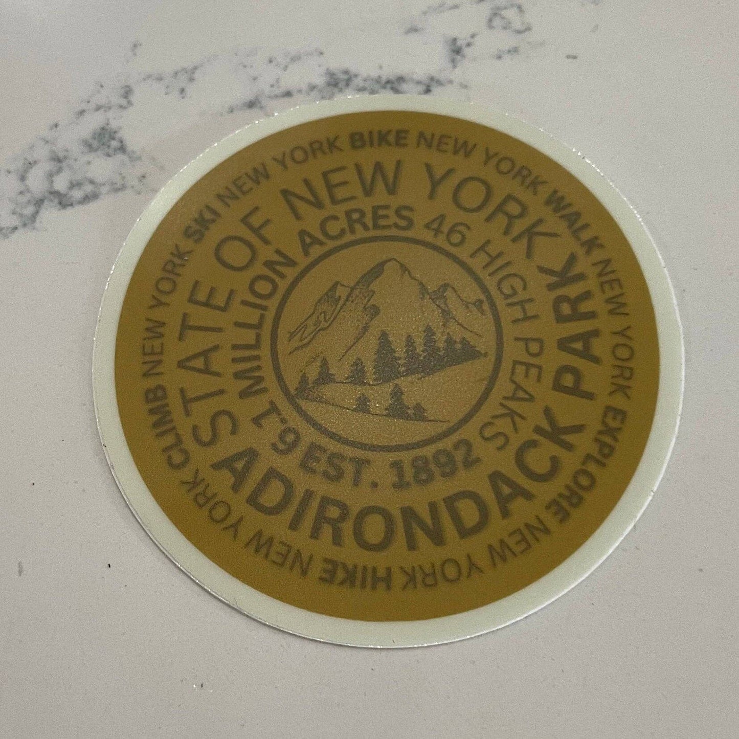 Adirondack Mountain Marker Sticker