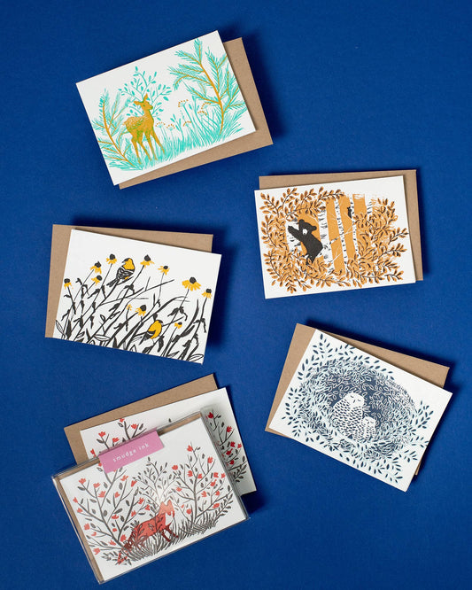Assorted Spring Animals Note Card Set