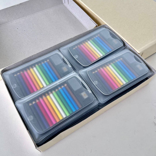 12 Mini Pencils in Clear Card Case
