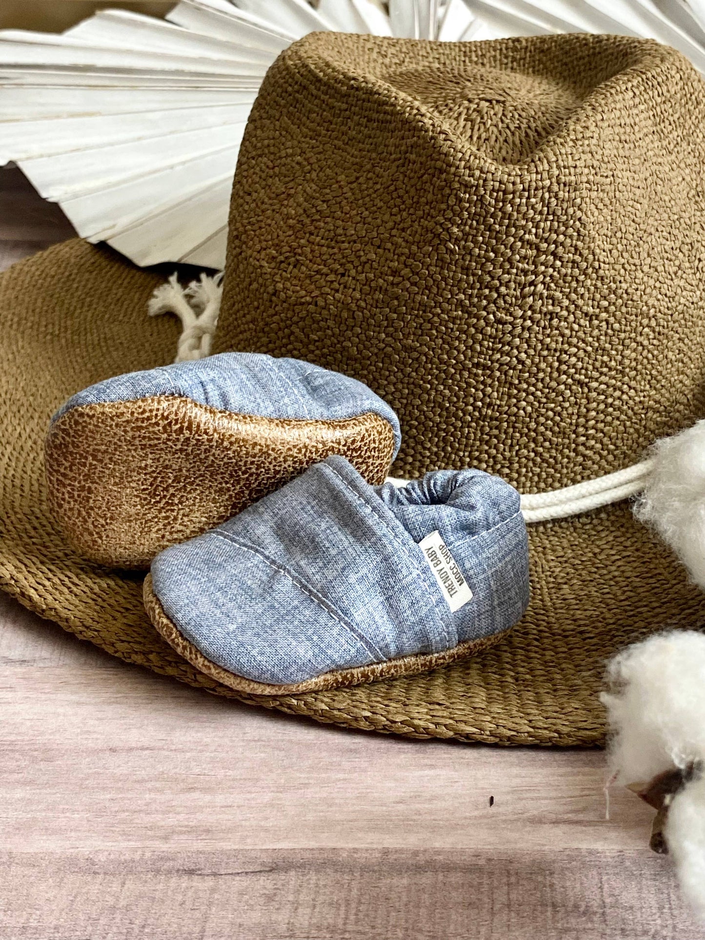 Blue Linen Angled