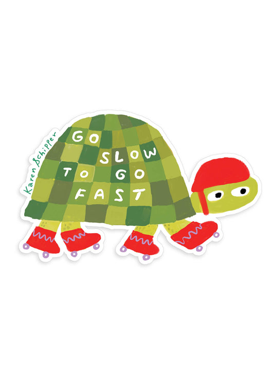 Rollerskate Turtle Sticker