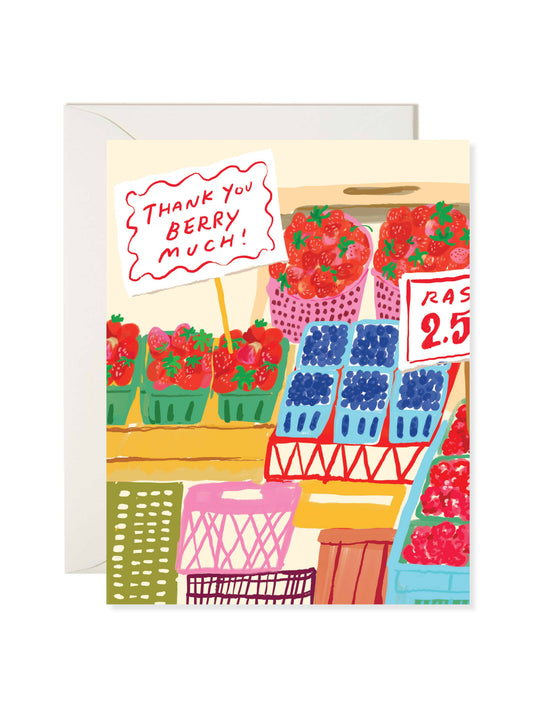 Berry Market – Farmers Market Thank You Card