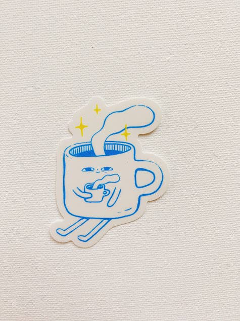Sticker - sleepy coffee (new version)