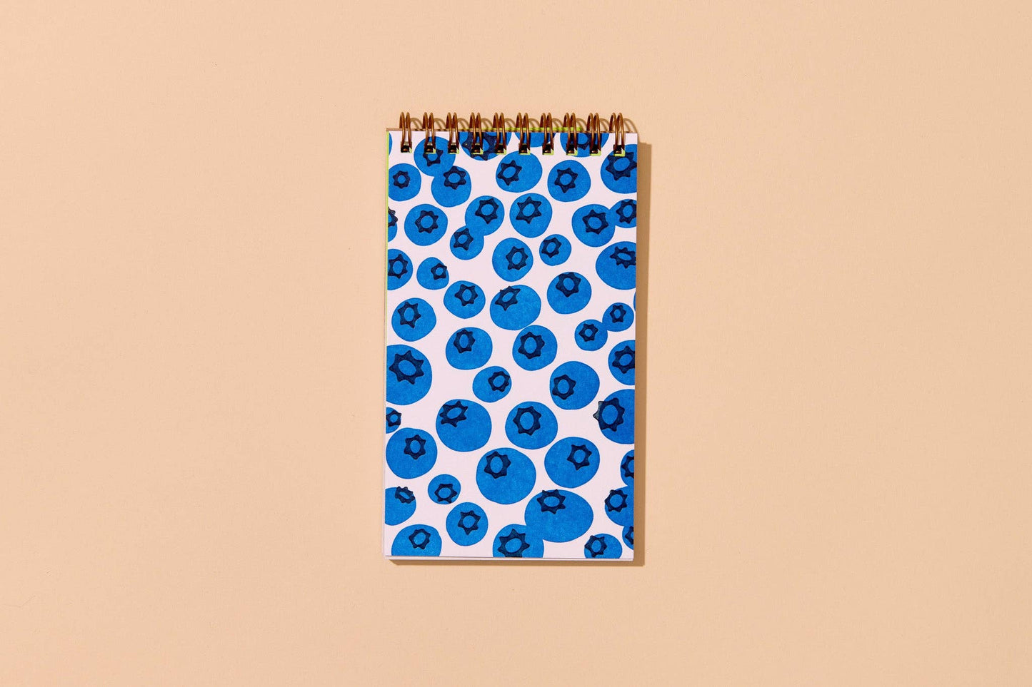 Blueberry Letterpress Pocket-size Spiral Notebook - Made in USA - Foodie, Fruit, Vegetable, Garden, Berry, Back to School, Christmas Gift, Stocking Stuffer