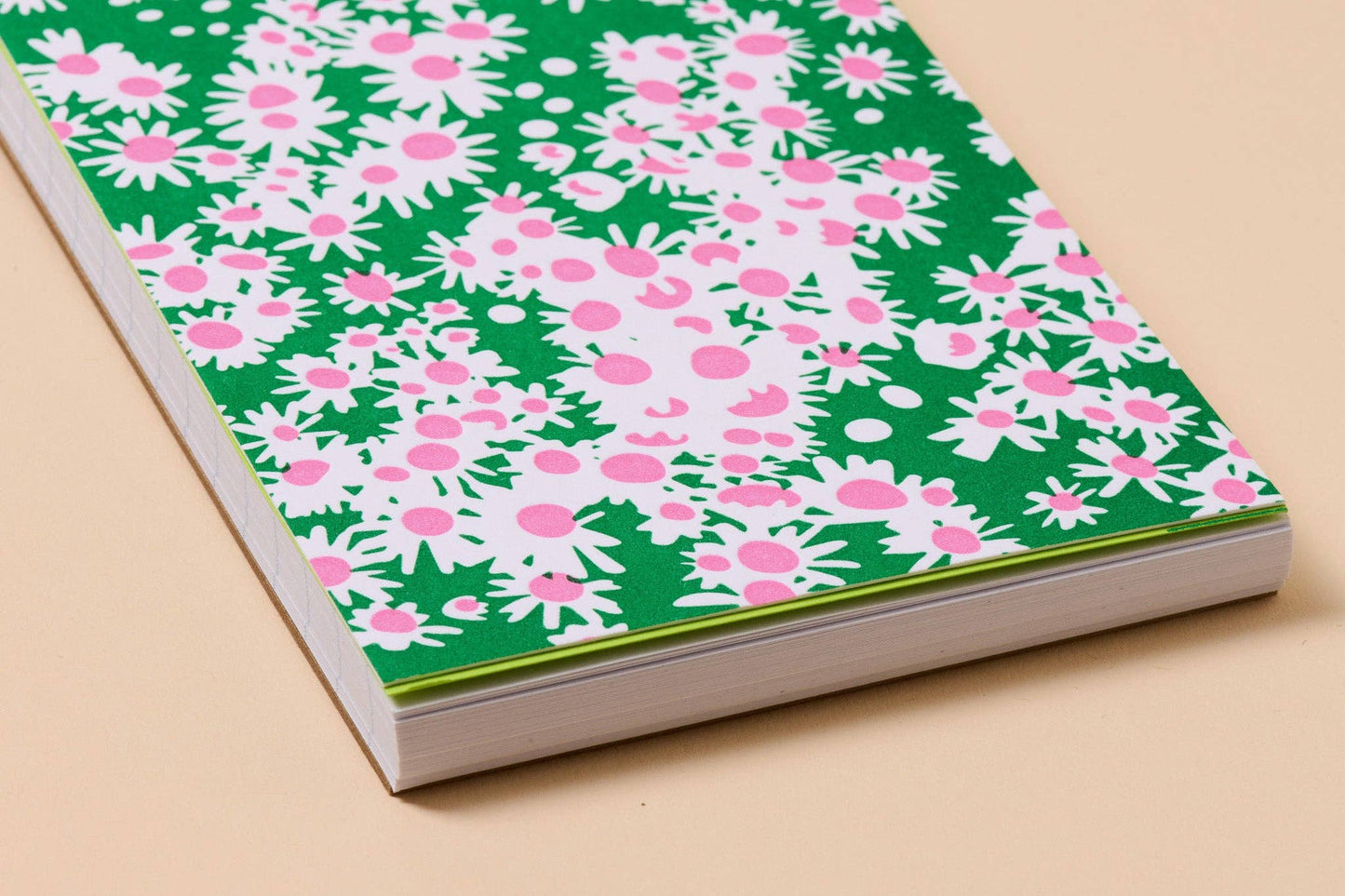 Aster Wildflower Letterpress Spiral Pocket Size Notebook