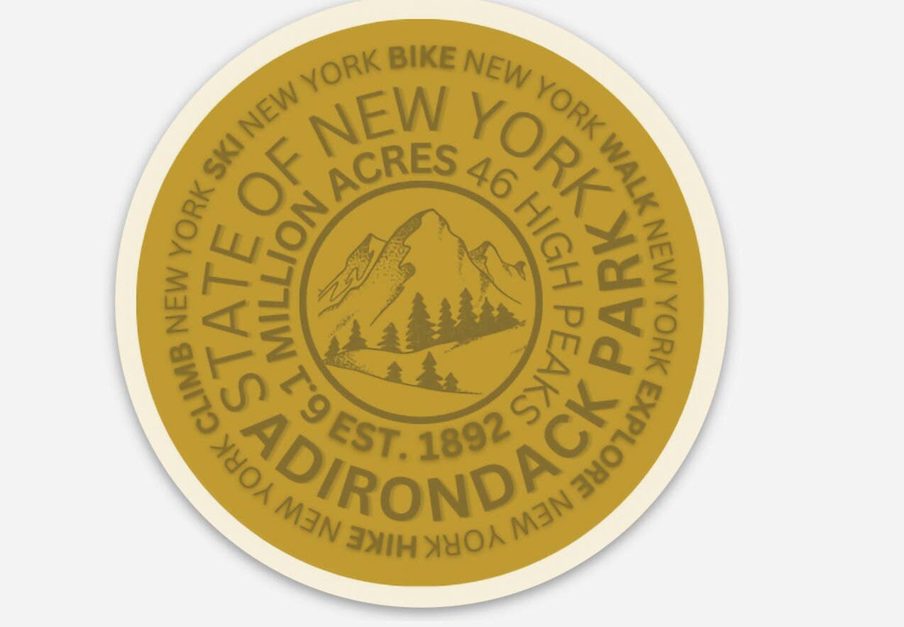 Adirondack Mountain Marker Sticker