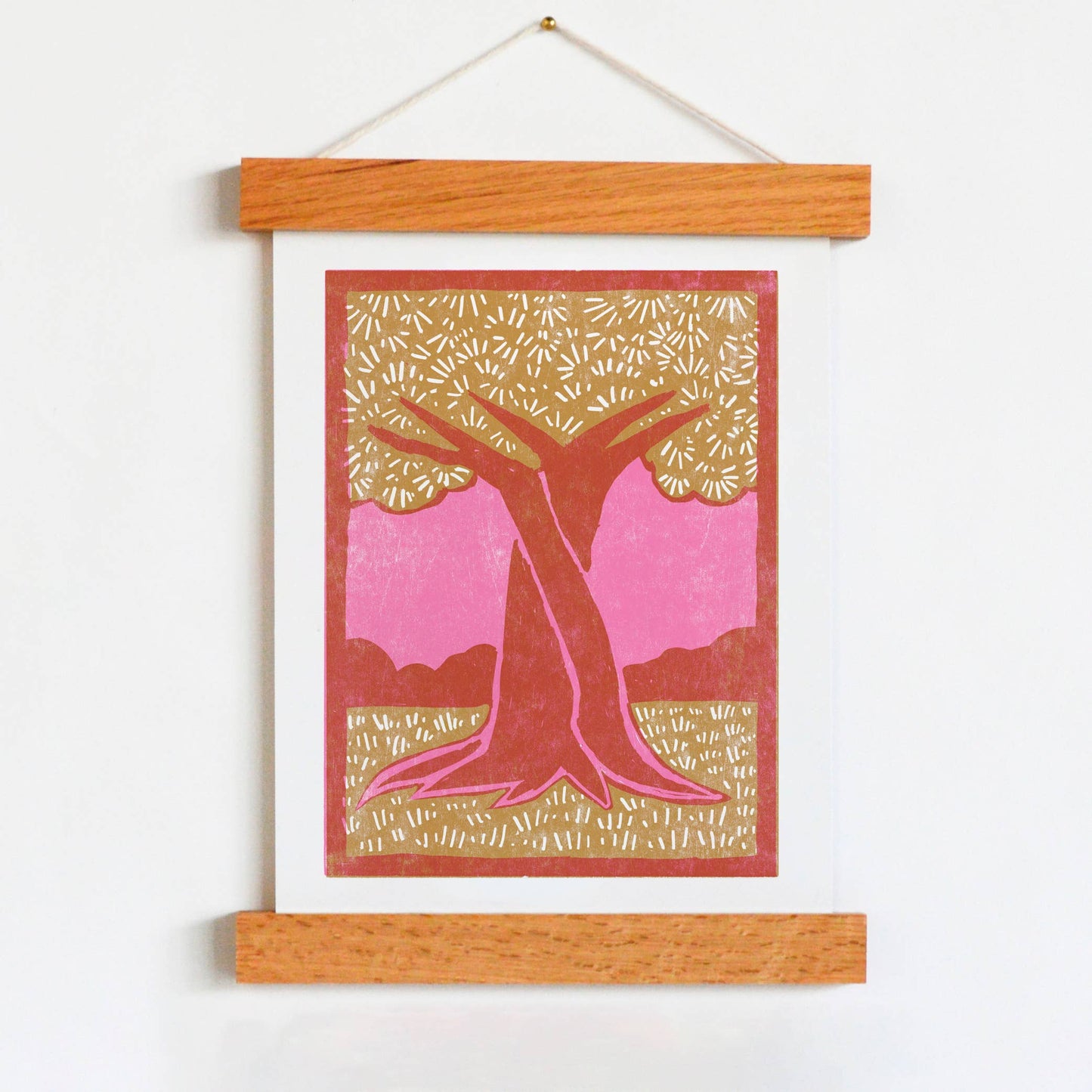 Two Lives Intertwined Letterpress Art Print