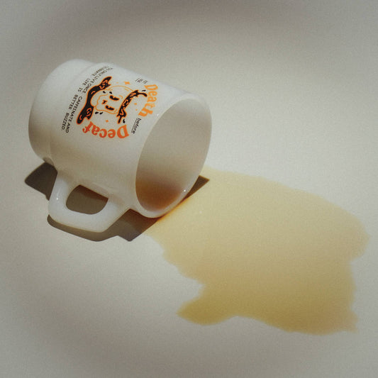 "Death before Decaf" Vintage Diner Mug