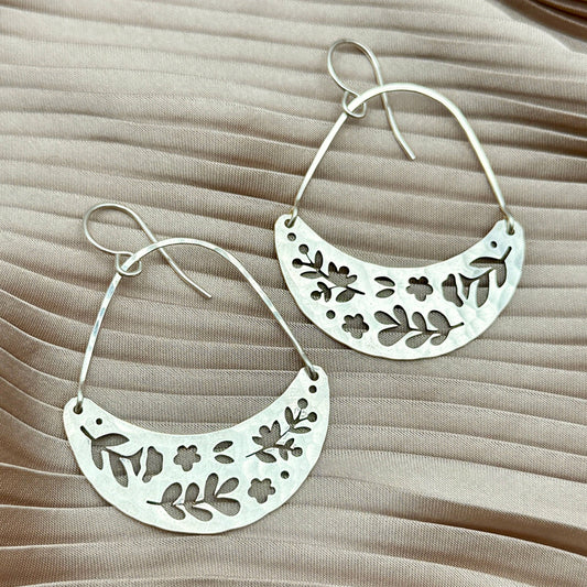 Handmade Forest Moon Earrings