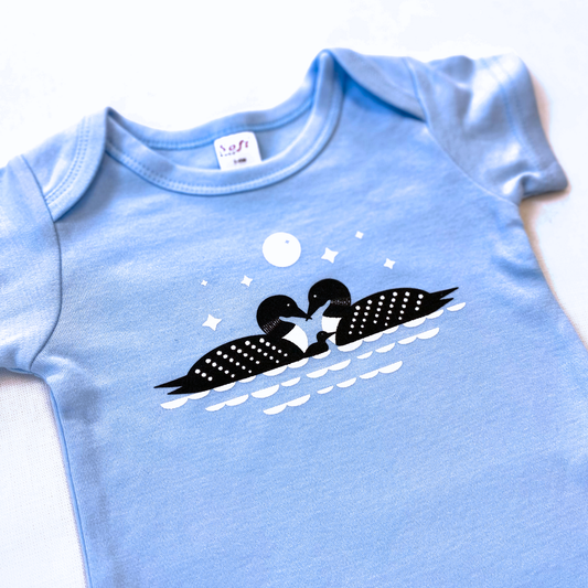 Loon Family baby onesie, Baby Clothing