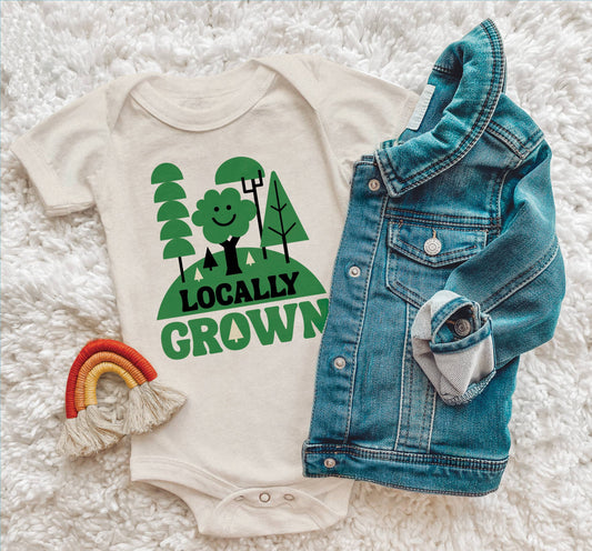 Locally Grown Trees Baby Bodysuit