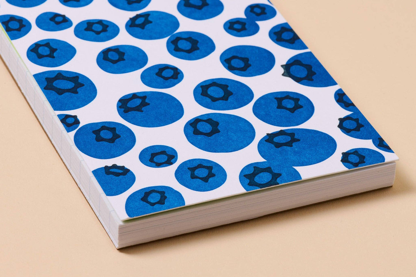 Blueberry Letterpress Pocket-size Spiral Notebook - Made in USA - Foodie, Fruit, Vegetable, Garden, Berry, Back to School, Christmas Gift, Stocking Stuffer
