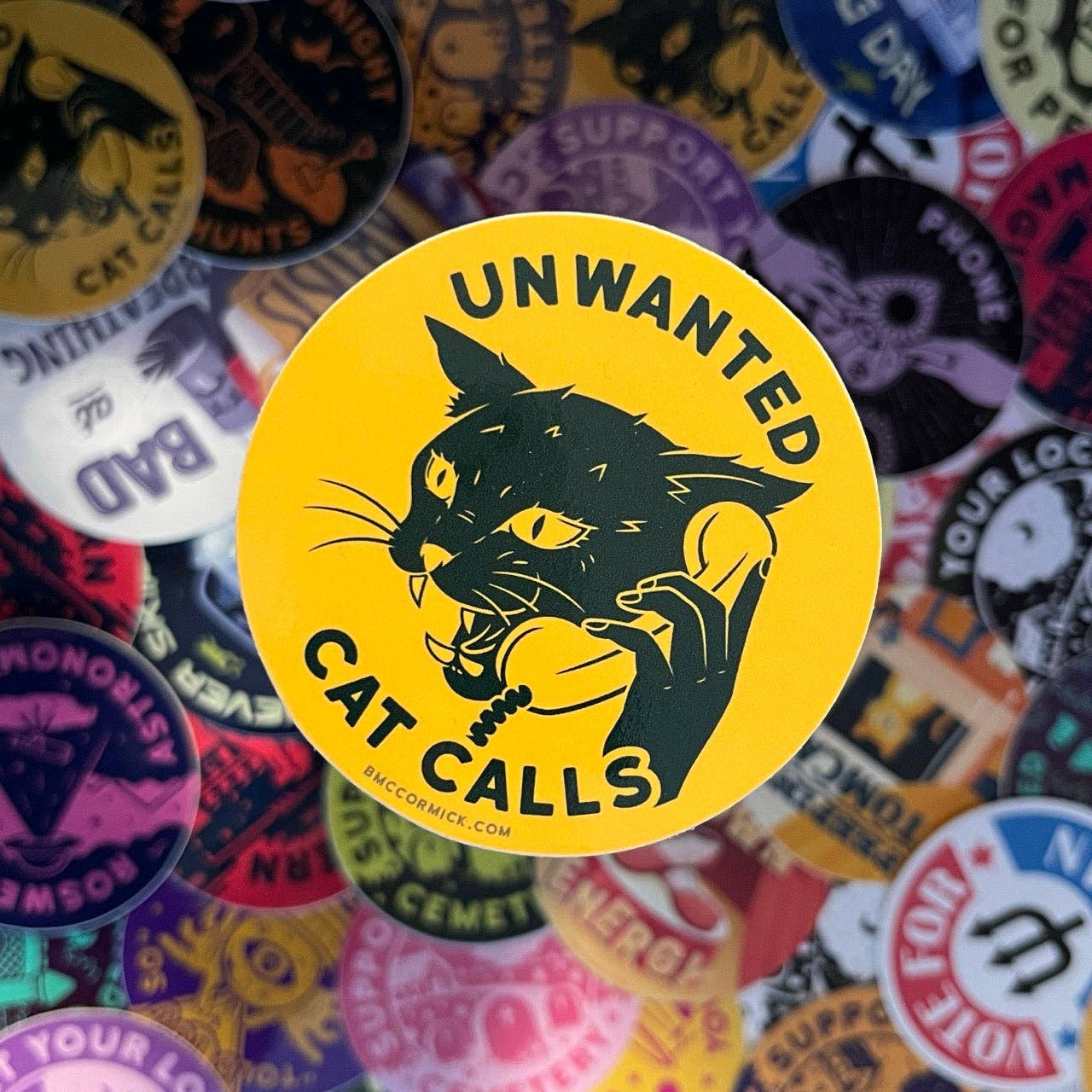 Unwanted Cat Calls Sticker