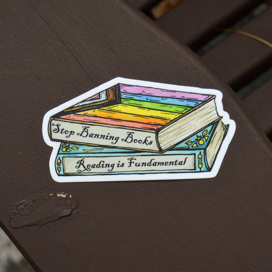 Stop Banning Books Sticker