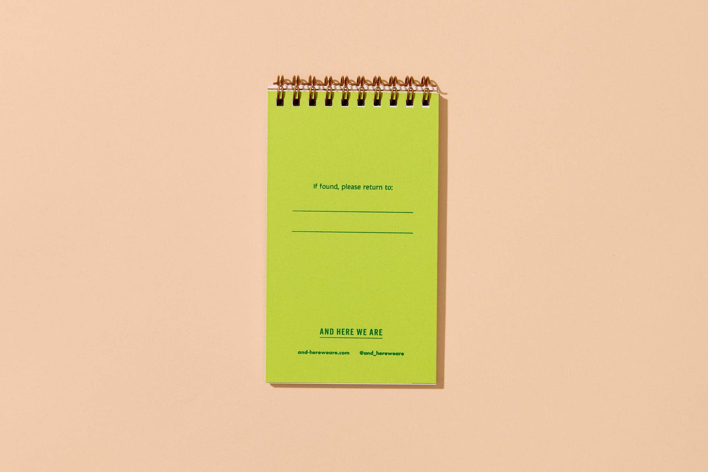 Aster Wildflower Letterpress Spiral Pocket Size Notebook