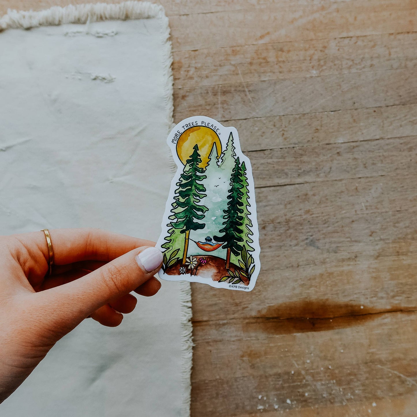 More Trees Please Vinyl Sticker (3x3in)