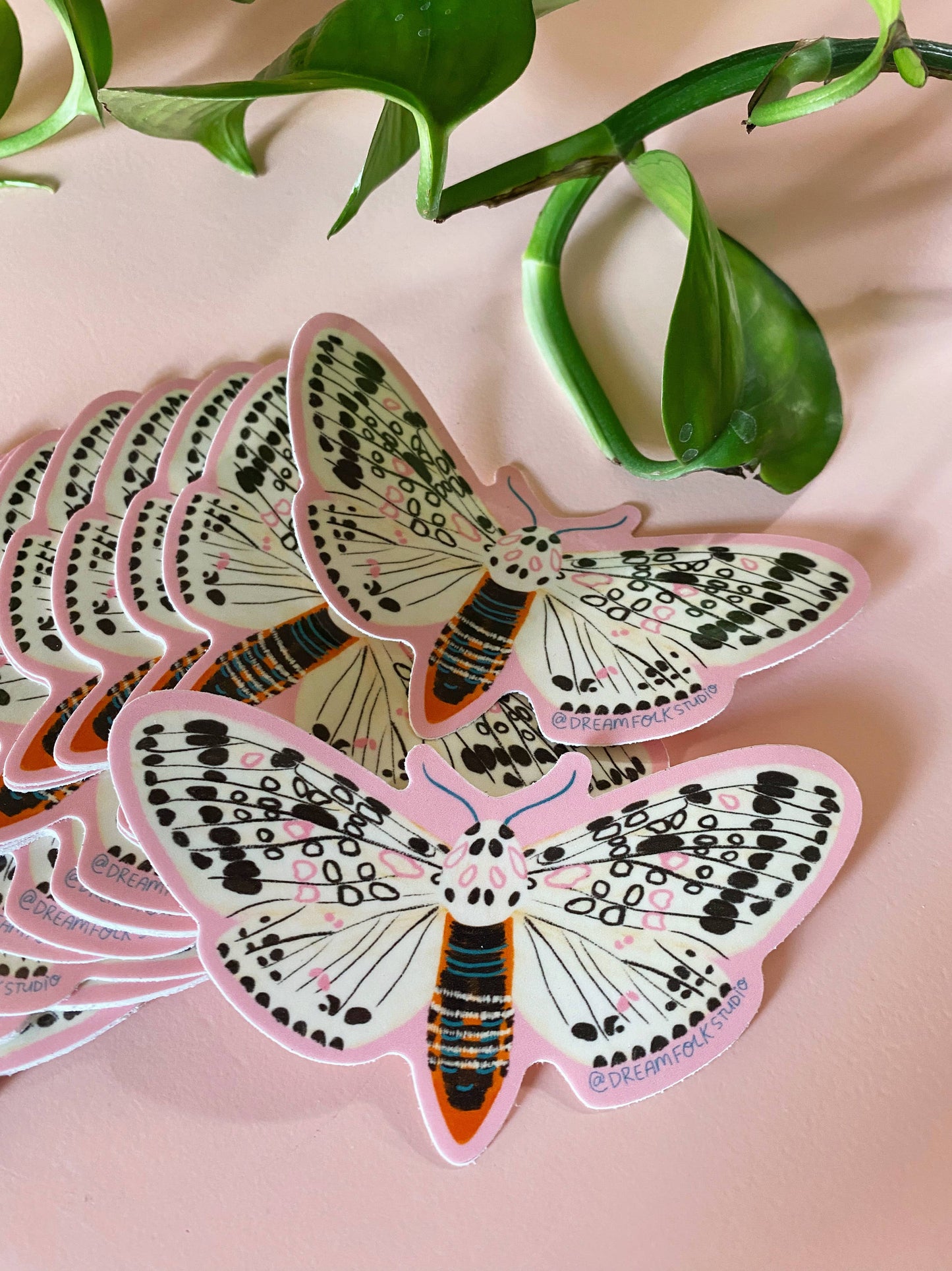 Leopard Moth Sticker - Insect/Nature Sticker