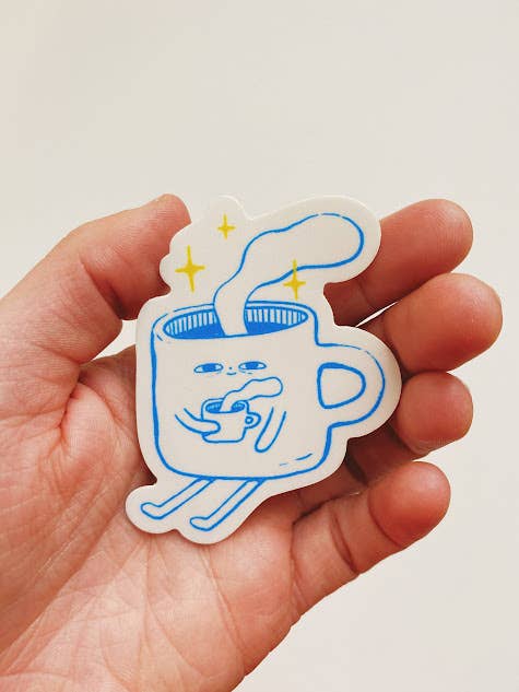 Sticker - sleepy coffee (new version)