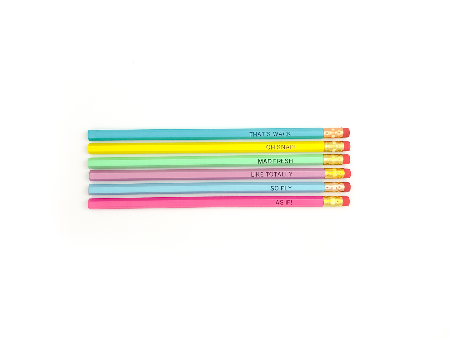 So 90's Set Of 6 Pencils