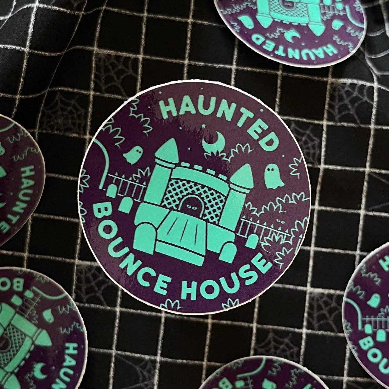 Haunted Bounce House Sticker