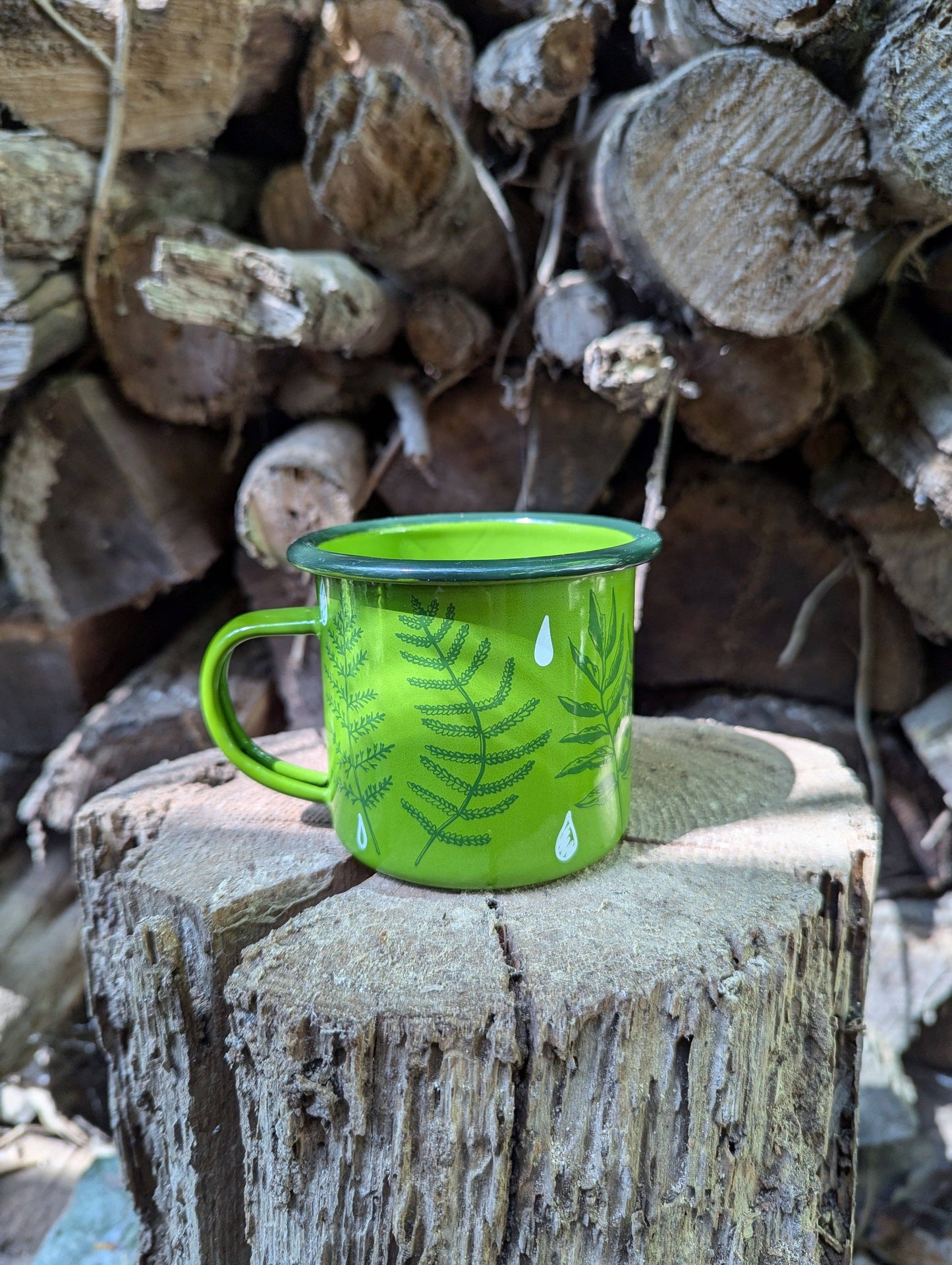 Enamel mug | ferns