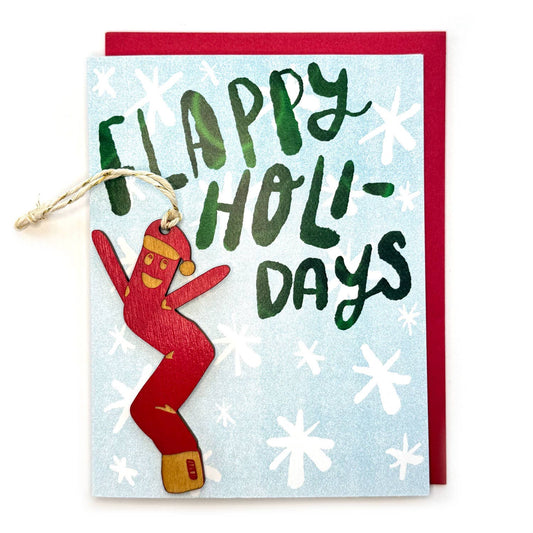 Flappy Holidays - Air Dancer Ornament w/ Card