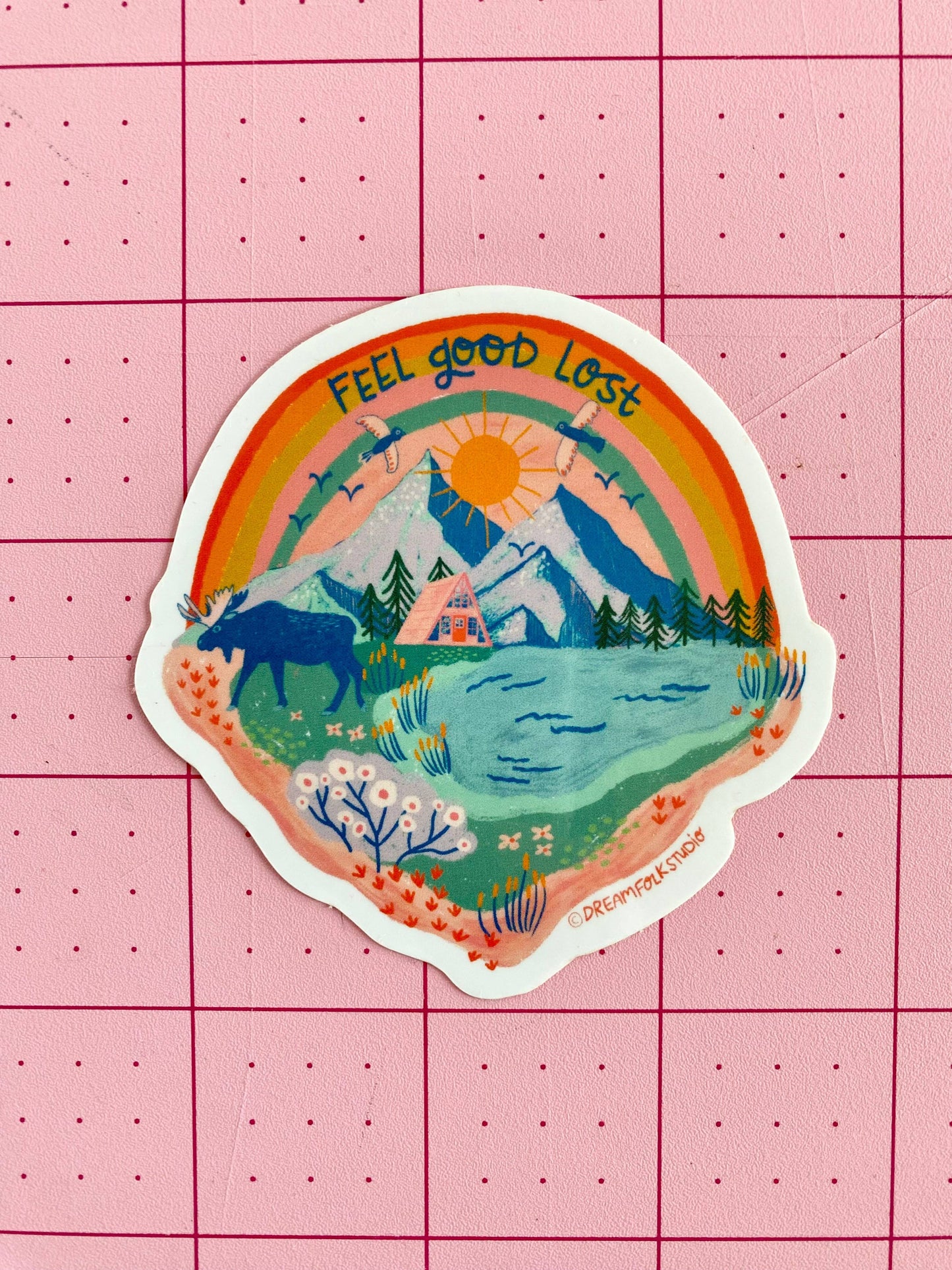 Feel Good Lost Sticker - Hiking/Outdoors/Nature Sticker