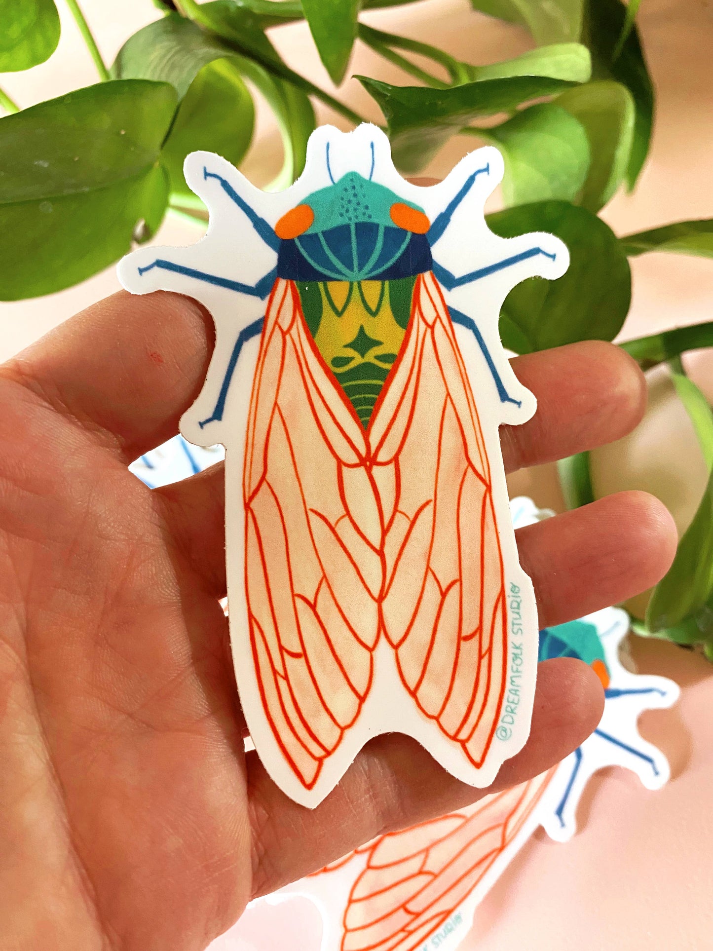 Cicada Sticker - Insect/Nature Sticker