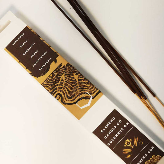 Bamboo Incense Sticks - Teakwood Cardamom