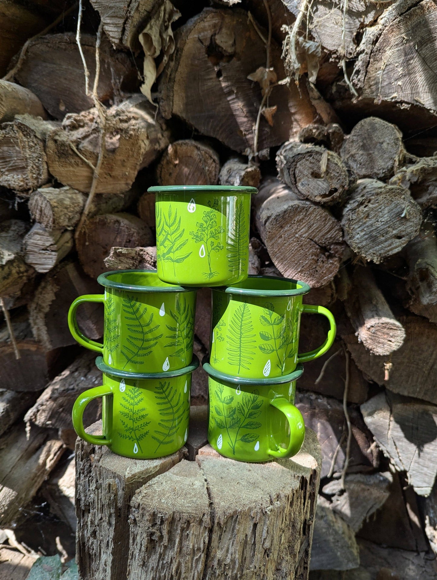 Enamel mug | ferns
