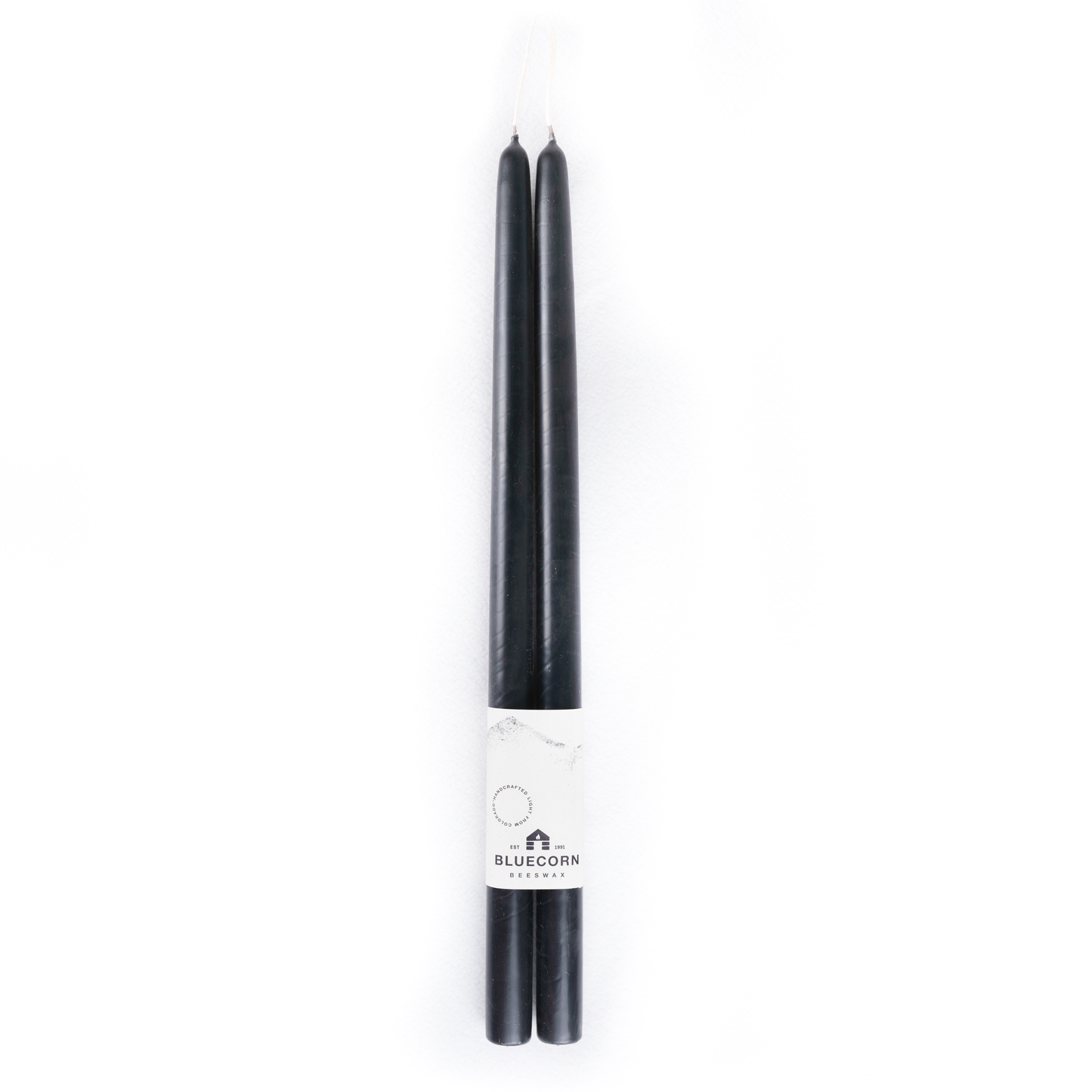 Pair of Hand-Dipped Beeswax Taper Candles