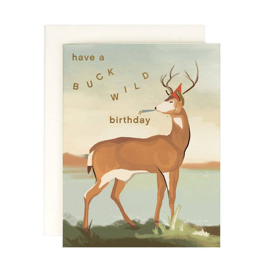 Buck Wild Birthday Greeting Card