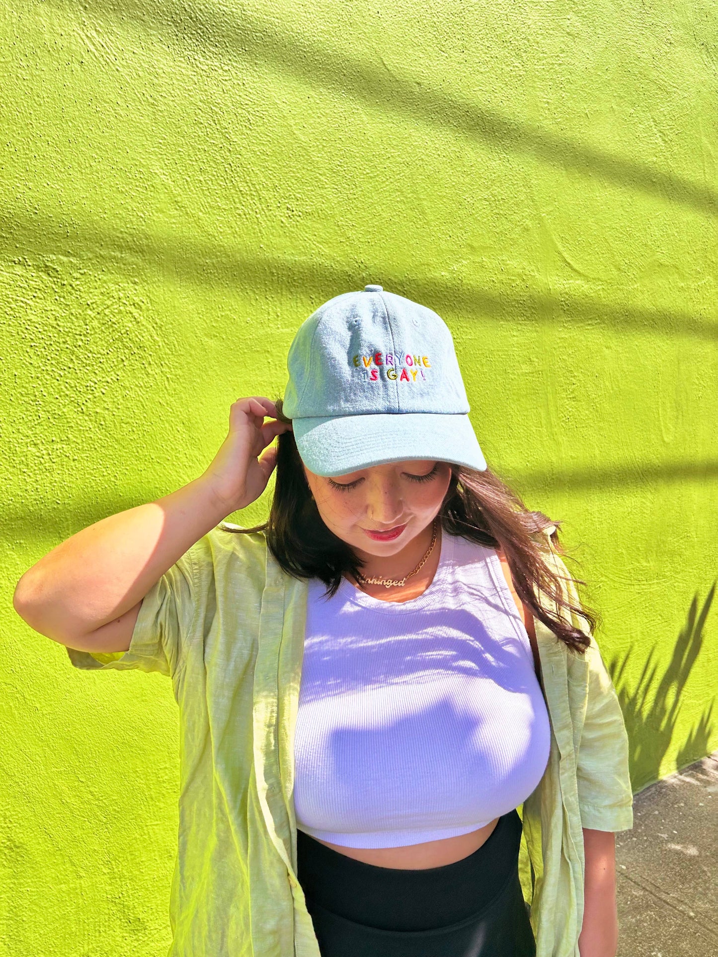 Everyone Is Gay Denim Baseball Hat