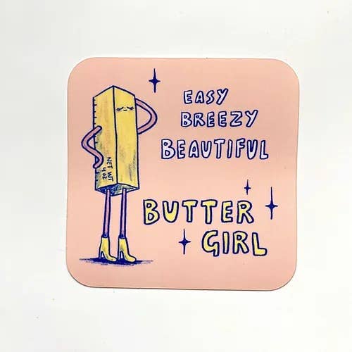 Sticker - butter girl