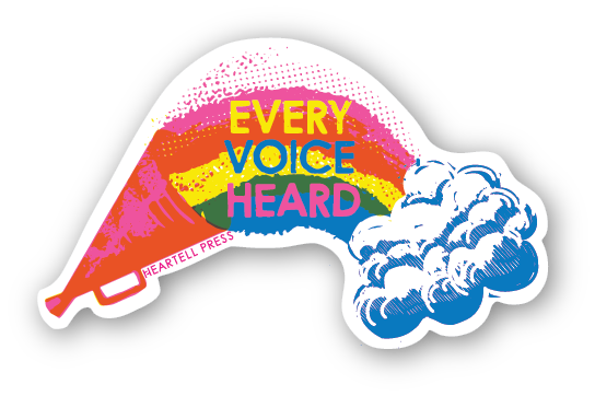 Eco Friendly Every Voice Heard Die Cut Sticker